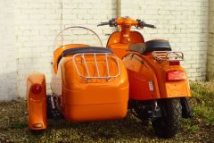 Royal Alloy GT200 and Watsonian Manx S sidecar 